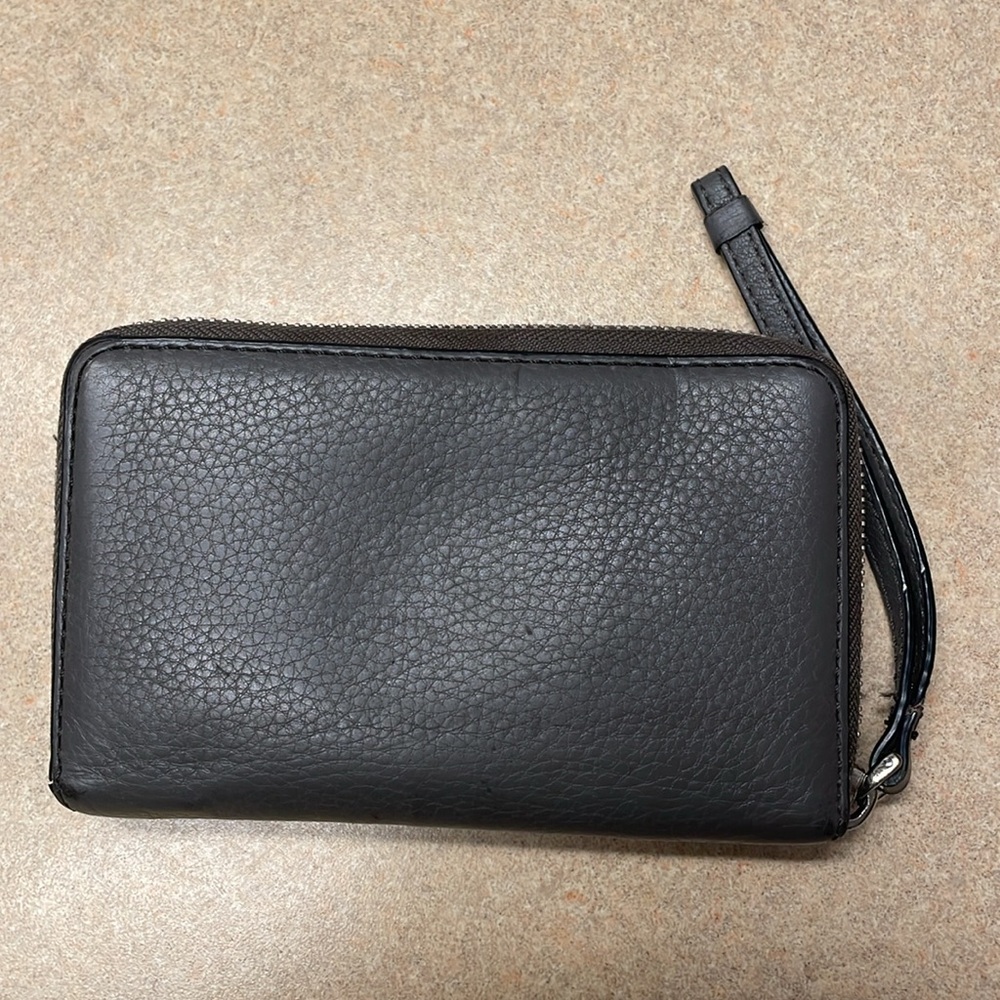 Marc by Marc Jacobs taupe leather wallet purse wristlet - Picture 2 of 10